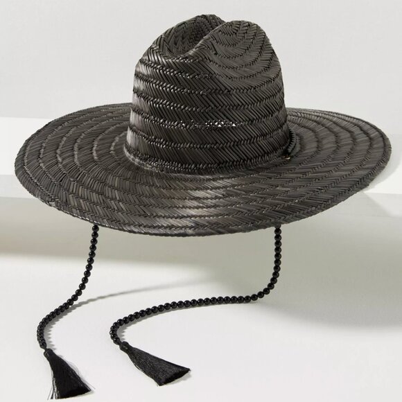 Wyeth Beaded Straw Rancher Hat - Excellent Condition - Picture 1 of 6